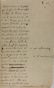 Proiet du Fleming de la lettre por le Pape