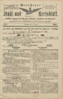 Wreschener Stadt und Kreisblatt: amtlicher Anzeiger f&uuml;r Wreschen, Miloslaw, Strzalkowo und Umgegend 1906.01.18 Nr7