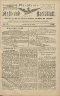 Wreschener Stadt und Kreisblatt: amtlicher Anzeiger f&uuml;r Wreschen, Miloslaw, Strzalkowo und Umgegend 1906.02.22 Nr22