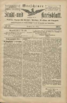 Wreschener Stadt und Kreisblatt: amtlicher Anzeiger für Wreschen, Miloslaw, Strzalkowo und Umgegend 1906.03.01 Nr25