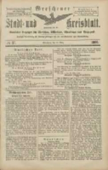 Wreschener Stadt und Kreisblatt: amtlicher Anzeiger f&uuml;r Wreschen, Miloslaw, Strzalkowo und Umgegend 1906.03.29 Nr37