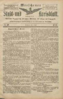 Wreschener Stadt und Kreisblatt: amtlicher Anzeiger f&uuml;r Wreschen, Miloslaw, Strzalkowo und Umgegend 1906.04.03 Nr39