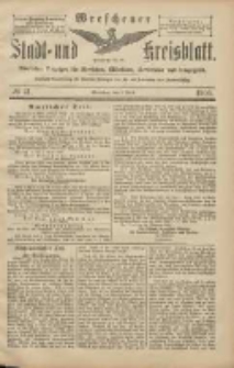 Wreschener Stadt und Kreisblatt: amtlicher Anzeiger für Wreschen, Miloslaw, Strzalkowo und Umgegend 1906.04.07 Nr41