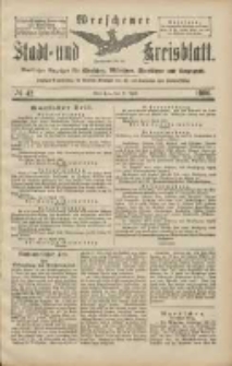 Wreschener Stadt und Kreisblatt: amtlicher Anzeiger für Wreschen, Miloslaw, Strzalkowo und Umgegend 1906.04.10 Nr42