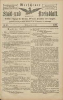 Wreschener Stadt und Kreisblatt: amtlicher Anzeiger f&uuml;r Wreschen, Miloslaw, Strzalkowo und Umgegend 1906.04.19 Nr45
