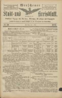 Wreschener Stadt und Kreisblatt: amtlicher Anzeiger f&uuml;r Wreschen, Miloslaw, Strzalkowo und Umgegend 1906.05.01 Nr50