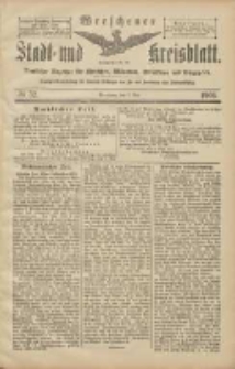 Wreschener Stadt und Kreisblatt: amtlicher Anzeiger f&uuml;r Wreschen, Miloslaw, Strzalkowo und Umgegend 1906.05.05 Nr52