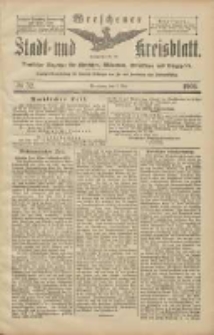 Wreschener Stadt und Kreisblatt: amtlicher Anzeiger für Wreschen, Miloslaw, Strzalkowo und Umgegend 1906.05.05 Nr52