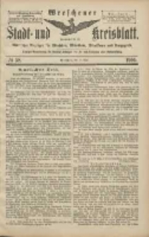 Wreschener Stadt und Kreisblatt: amtlicher Anzeiger f&uuml;r Wreschen, Miloslaw, Strzalkowo und Umgegend 1906.05.19 Nr58