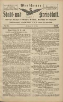 Wreschener Stadt und Kreisblatt: amtlicher Anzeiger f&uuml;r Wreschen, Miloslaw, Strzalkowo und Umgegend 1906.05.22 Nr59