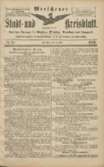 Wreschener Stadt und Kreisblatt: amtlicher Anzeiger für Wreschen, Miloslaw, Strzalkowo und Umgegend 1906.05.22 Nr59