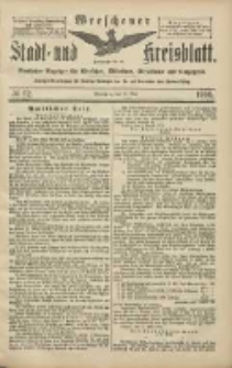 Wreschener Stadt und Kreisblatt: amtlicher Anzeiger f&uuml;r Wreschen, Miloslaw, Strzalkowo und Umgegend 1906.05.29 Nr62