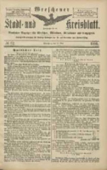 Wreschener Stadt und Kreisblatt: amtlicher Anzeiger für Wreschen, Miloslaw, Strzalkowo und Umgegend 1906.05.29 Nr62