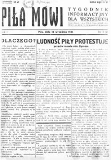 Piła M&oacute;wi 1946.09.22 Nr3(4)