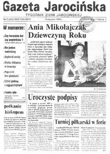 Gazeta Jarocińska 1995.01.13 Nr2(224)