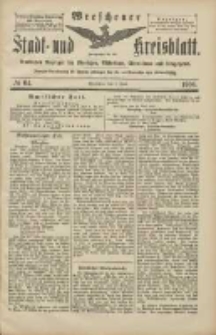 Wreschener Stadt und Kreisblatt: amtlicher Anzeiger f&uuml;r Wreschen, Miloslaw, Strzalkowo und Umgegend 1906.06.02 Nr64