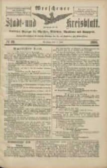 Wreschener Stadt und Kreisblatt: amtlicher Anzeiger für Wreschen, Miloslaw, Strzalkowo und Umgegend 1906.06.16 Nr69