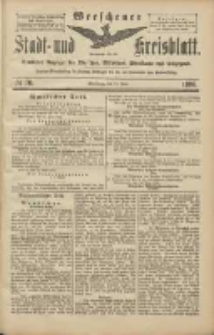 Wreschener Stadt und Kreisblatt: amtlicher Anzeiger für Wreschen, Miloslaw, Strzalkowo und Umgegend 1906.06.19 Nr70
