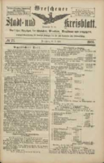 Wreschener Stadt und Kreisblatt: amtlicher Anzeiger f&uuml;r Wreschen, Miloslaw, Strzalkowo und Umgegend 1906.06.26 Nr73