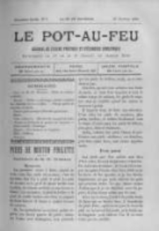 Le Pot-au-feu: journal de cuisine pratique et d'economie domestique. 1895 An.3 No.2
