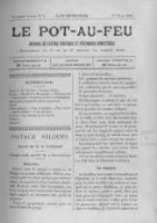 Le Pot-au-feu: journal de cuisine pratique et d'economie domestique. 1895 An.3 No.5