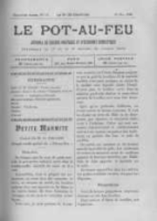 Le Pot-au-feu: journal de cuisine pratique et d'economie domestique. 1895 An.3 No.10