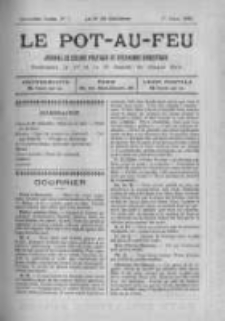 Le Pot-au-feu: journal de cuisine pratique et d'economie domestique. 1896 An.4 No.7