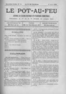 Le Pot-au-feu: journal de cuisine pratique et d'economie domestique. 1896 An.4 No.15