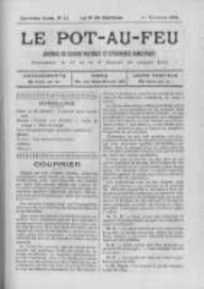 Le Pot-au-feu: journal de cuisine pratique et d'economie domestique. 1896 An.4 No.21