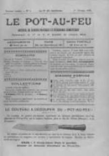 Le Pot-au-feu: journal de cuisine pratique et d'economie domestique. 1898 An.6 No.3