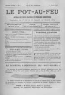 Le Pot-au-feu: journal de cuisine pratique et d'economie domestique. 1898 An.6 No.7