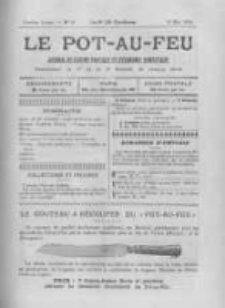 Le Pot-au-feu: journal de cuisine pratique et d'economie domestique. 1898 An.6 No.10