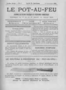 Le Pot-au-feu: journal de cuisine pratique et d'economie domestique. 1898 An.6 No.17