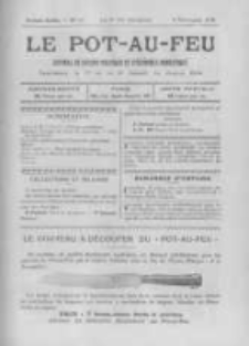 Le Pot-au-feu: journal de cuisine pratique et d'economie domestique. 1898 An.6 No.18