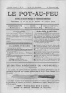 Le Pot-au-feu: journal de cuisine pratique et d'economie domestique. 1898 An.6 No.22