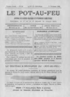 Le Pot-au-feu: journal de cuisine pratique et d'economie domestique. 1898 An.6 No.24