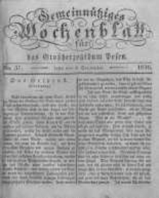 Gemeinnütziges Wochenblatt für das Grossherzogthum Posen. 1836.09.09 No.37