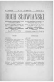 Ruch Słowiański: miesięcznik poświęcony życiu i kulturze Słowian. 1929 R.2 nr1