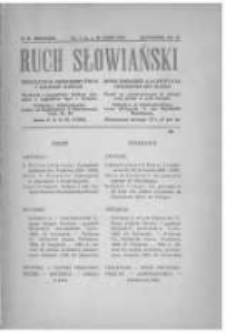 Ruch Słowiański: miesięcznik poświęcony życiu i kulturze Słowian. 1929 R.2 nr7