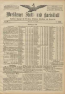 Wreschener Stadt und Kreisblatt: amtlicher Anzeiger f&uuml;r Wreschen, Miloslaw, Strzalkowo und Umgegend 1906.08.04 Nr90