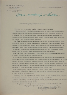List ks. superiora Władysława Służałka do ks. dziekana 26.10.1953