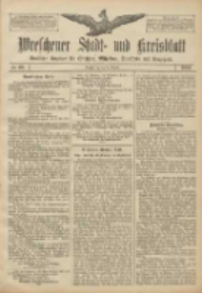 Wreschener Stadt und Kreisblatt: amtlicher Anzeiger für Wreschen, Miloslaw, Strzalkowo und Umgegend 1906.08.25 Nr99
