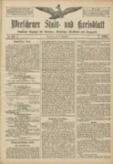 Wreschener Stadt und Kreisblatt: amtlicher Anzeiger für Wreschen, Miloslaw, Strzalkowo und Umgegend 1906.09.22 Nr111