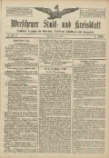 Wreschener Stadt und Kreisblatt: amtlicher Anzeiger f&uuml;r Wreschen, Miloslaw, Strzalkowo und Umgegend 1906.10.02 Nr115