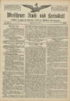 Wreschener Stadt und Kreisblatt: amtlicher Anzeiger für Wreschen, Miloslaw, Strzalkowo und Umgegend 1906.10.02 Nr115