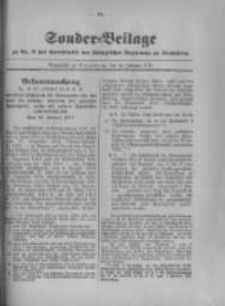 Amtsblatt der K&ouml;niglichen Preussischen Regierung zu Bromberg. 1917.02.24 No.8