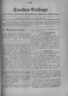 Amtsblatt der K&ouml;niglichen Preussischen Regierung zu Bromberg. 1917.06.02 No.22