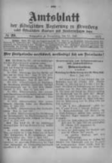 Amtsblatt der K&ouml;niglichen Preussischen Regierung zu Bromberg. 1917.07.21 No.29