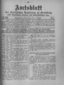 Amtsblatt der K&ouml;niglichen Preussischen Regierung zu Bromberg. 1917.08.11 No.32