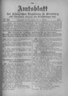 Amtsblatt der K&ouml;niglichen Preussischen Regierung zu Bromberg. 1917.08.25 No.34
